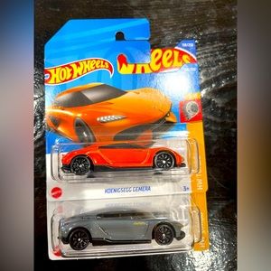 Brand New Hot Wheels Koenigsegg Gemera Orange/Gray Unopened